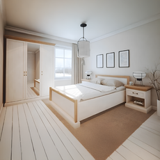 Bedroom set, Nordic pine/wild oak, ROYAL