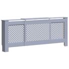 vidaXL MDF Radiator Cover Gray 80.7"