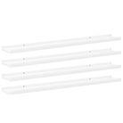 vidaXL Wall Shelves 4 pcs White 80x9x3 cm