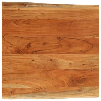 vidaXL Table Top 40x40x3.8 cm Rectangular Solid Wood Acacia Live Edge