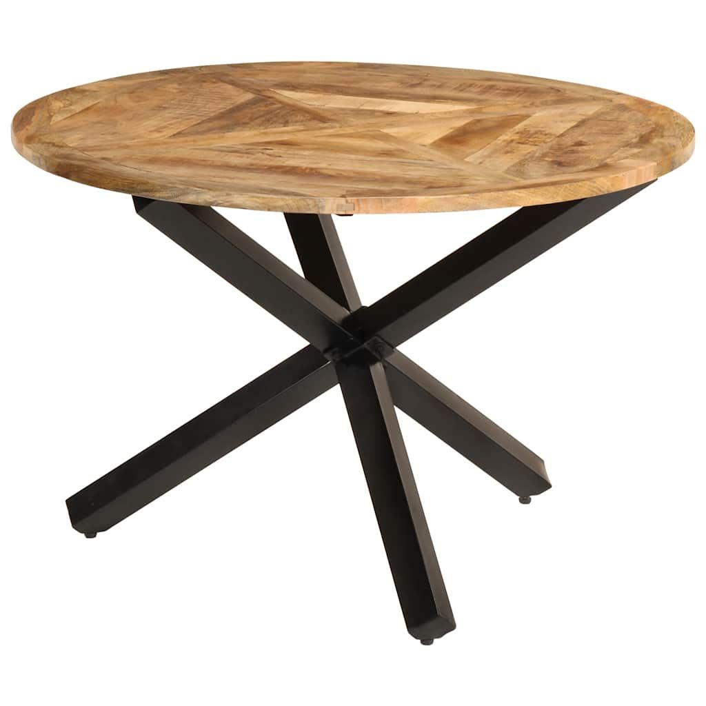 vidaXL Dining Table Ã43.3"x29.5" Solid Wood Rough Mango