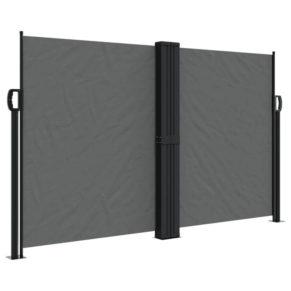 vidaXL Retractable Side Awning Anthracite 55.1"x236.2"