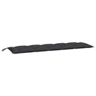 vidaXL Garden Bench Cushion Black 180x50x7 cm Oxford Fabric