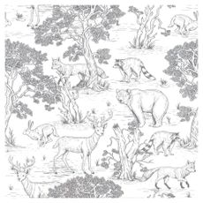 Paper children's wallpaper 100 cm x 280 cm Animals – Dekornik