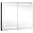 vidaXL LED Bathroom Mirror Cabinet 31.5"x4.8"x26.8"