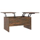 vidaXL Coffee Table Smoked Oak 80x50x42.5 cm Engineered Wood