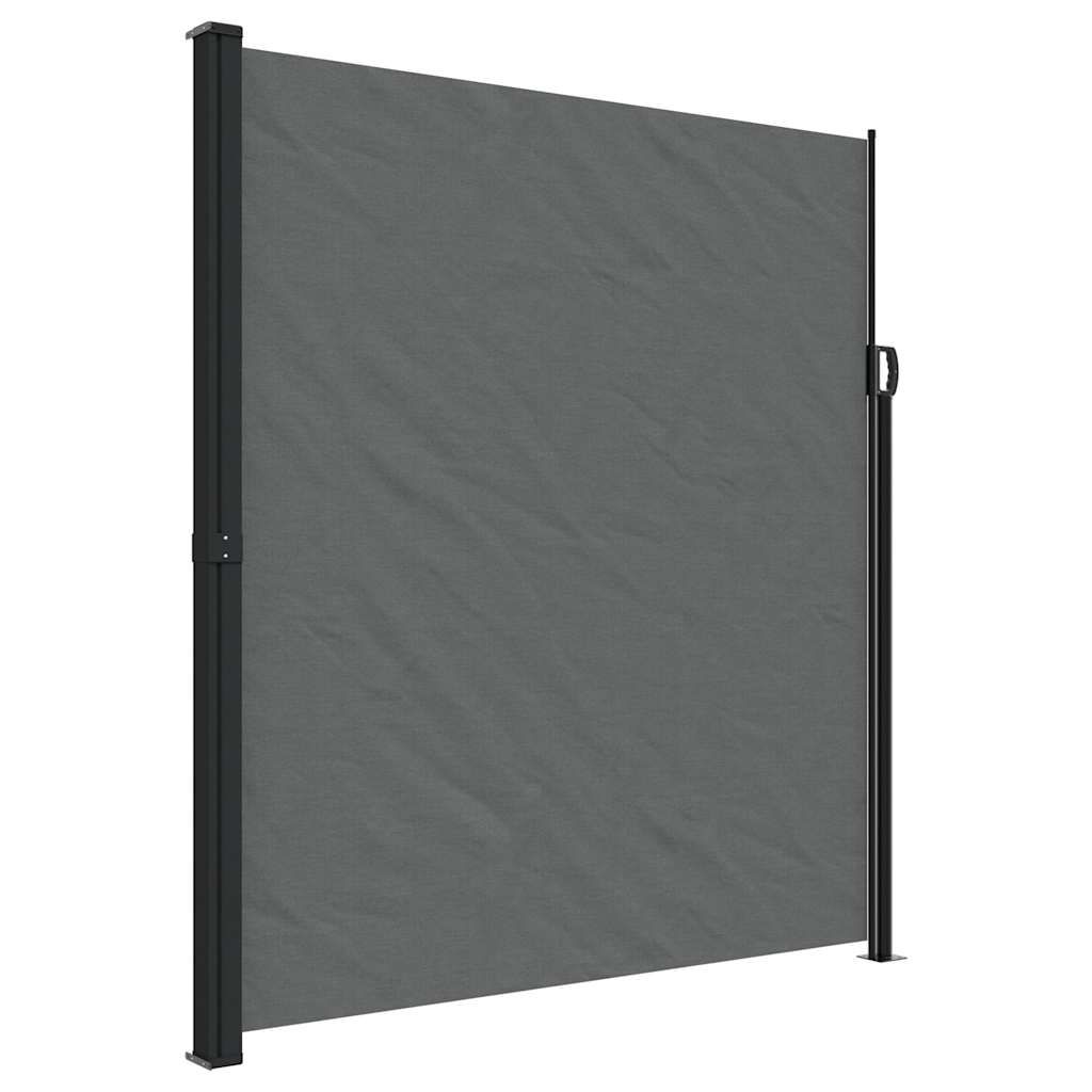 vidaXL Retractable Side Awning Anthracite 86.6x118.1"