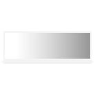 vidaXL Bathroom Mirror White 100x10.5x37 cm Engineered Wood