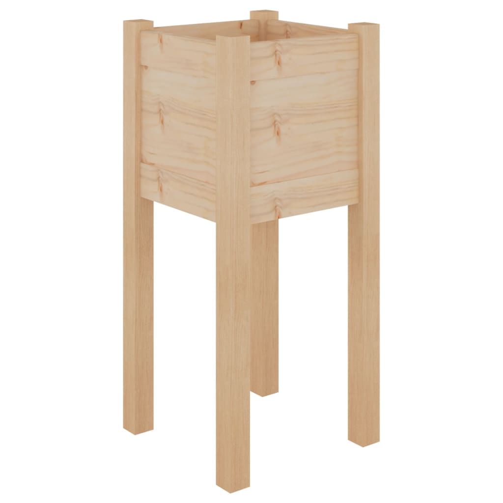vidaXL Garden Planter 12.2"x12.2"x27.6" Solid Wood Pine