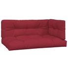 vidaXL Pallet Cushions 3 pcs Wine Red Fabric