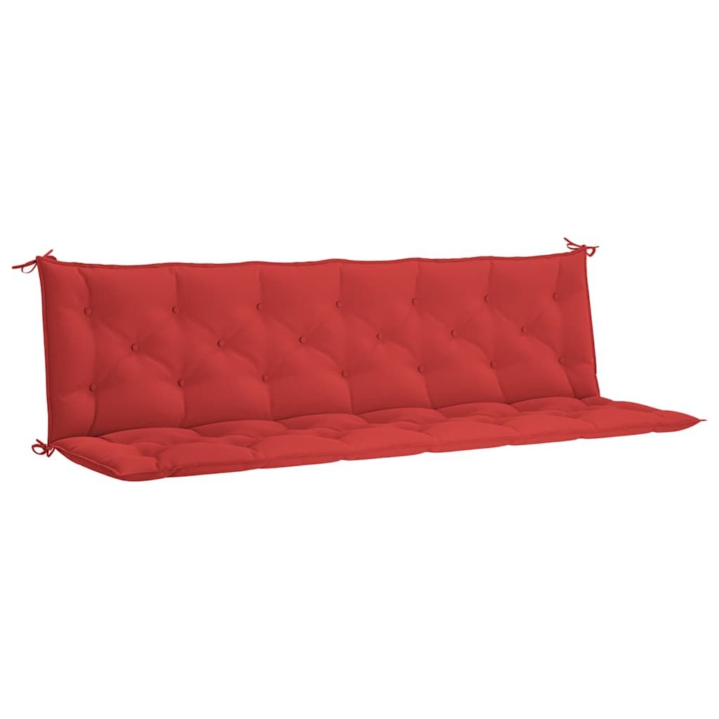 vidaXL Garden Bench Cushion Red 78.7"x(19.7"+19.7")x2.8" Oxford Fabric