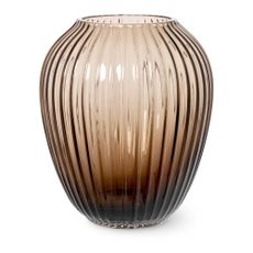 Brown Kähler Design Hammershøi glass vase, height 18.5 cm