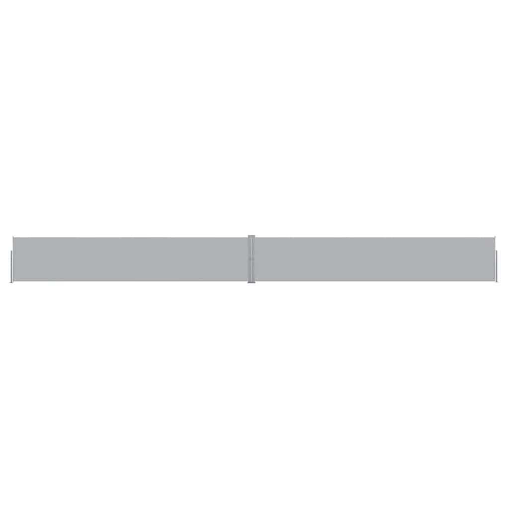 vidaXL Patio Retractable Side Awning 55.1"x472.4" Anthracite