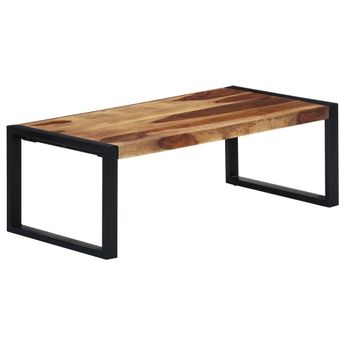 vidaXL Coffee Table 43.3"x23.6"x15.7" Solid Acacia Wood