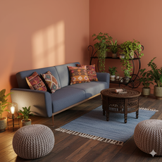 Boho Elegance in the Living Room