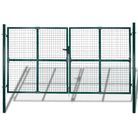 vidaXL Garden Mesh Gate Fence Door Wall Grille 300x175 cm