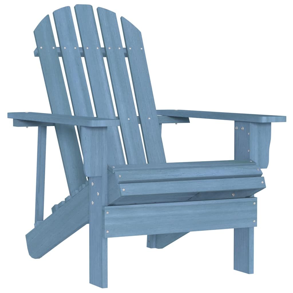 vidaXL Garden Adirondack Chair Solid Fir Wood Blue
