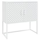 vidaXL Sideboard White 29.5"x13.8"x29.5" Steel