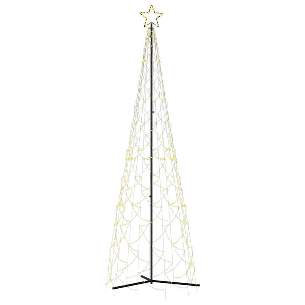 vidaXL Christmas Cone Tree Warm White 500 LEDs 3x10 ft
