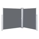 vidaXL Patio Retractable Double Side Awning 66.9"x236.2" Anthracite