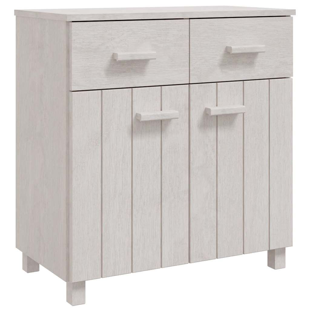 vidaXL Sideboard HAMAR White 31.1"x15.7"x31.5" Solid Wood Pine