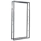 vidaXL Firewood Rack Black 100x25x200 cm Steel