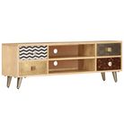 vidaXL TV Stand 47.2"x11.8"x15.7" Solid Wood Mango