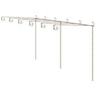 vidaXL Garden Pergola Antique Brown 19.7'x9.8'x8.2' Iron