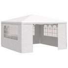 vidaXL Professional Party Tent with Side Walls 13.1'x13.1' White 0.3 oz/ftÂ²