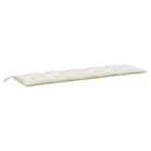 vidaXL Garden Bench Cushion Melange Cream 180x50x7 cm Fabric