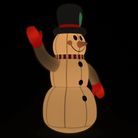vidaXL Inflatable Snowman with LEDs 8 ft