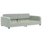 vidaXL Day Bed without Mattress Light Gray 39.4"x74.8" Velvet