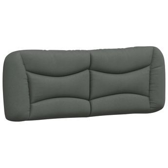 vidaXL Headboard Cushion "Hvar" Dark Grey 137 cm Fabric