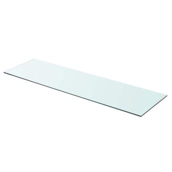 vidaXL Shelf Panel Glass Clear 35.4"x9.8"