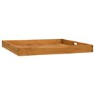 vidaXL Serving Tray 27.6"x27.6" Solid Wood Teak