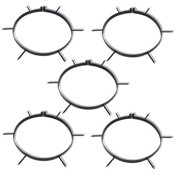 vidaXL Lawn Aerator Clamp with Spikes 5 pcs Diameter 11.8"