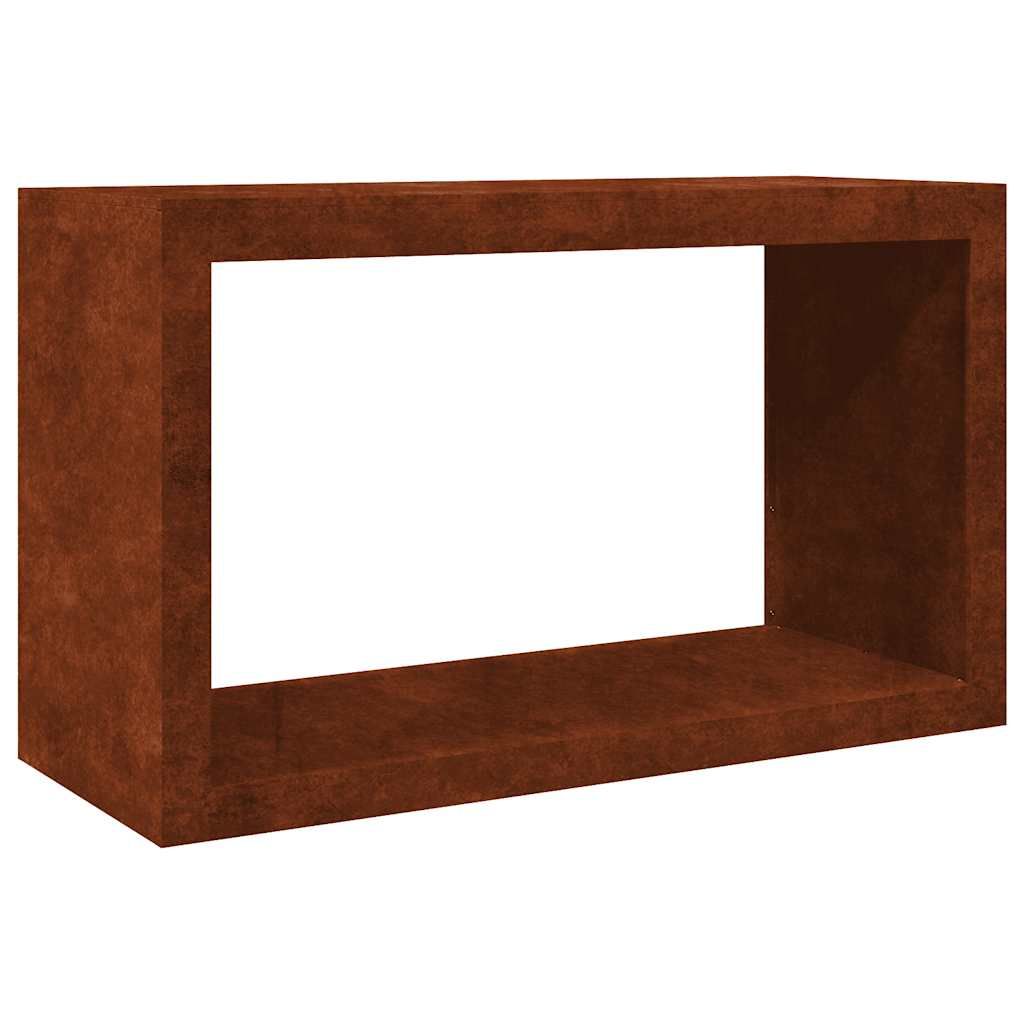 vidaXL Firewood Rack 39.4x15.7x23.6" Weathering Steel