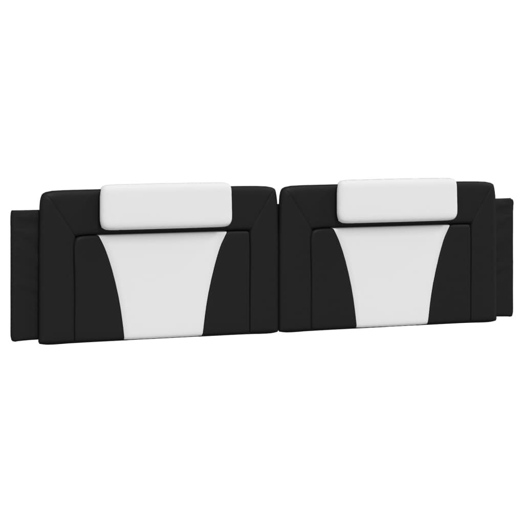 vidaXL Headboard Cushion "Viana" Black and White 76" Faux Leather