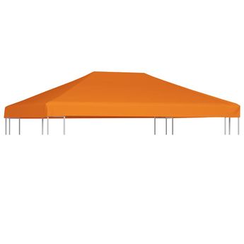 vidaXL Gazebo Top Cover 1 oz/ftÂ² 13.1'x9.8' Orange