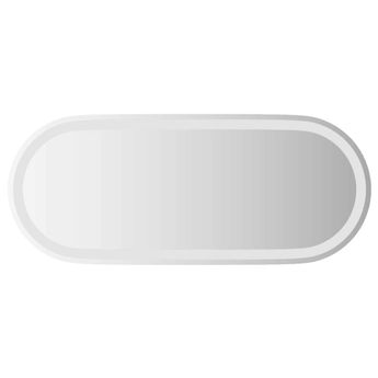 vidaXL LED Bathroom Mirror 35.4"x15.7" Oval