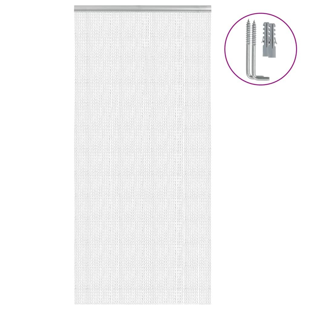 vidaXL Chain Door Fly Screen 39.4x83.5" Aluminium