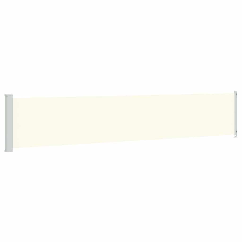 vidaXL Patio Retractable Side Awning 117x600 cm Cream