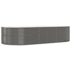vidaXL Garden Raised Bed Grey 291x140x68 cm Galvanised Steel