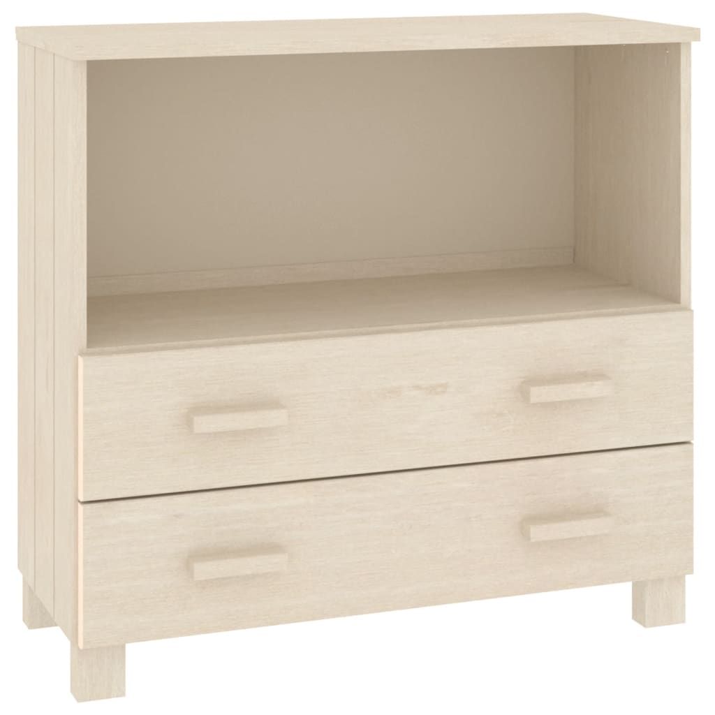 vidaXL Sideboard HAMAR Honey Brown 33.5"x13.8"x31.5" Solid Wood Pine
