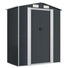 vidaXL Garden Shed Anthracite 192x108x223 cm Galvanised Steel