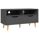 vidaXL TV Stand Gray 35.4"x15.7"x19.1" Engineered Wood