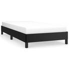 vidaXL Bed Frame without Mattress Black 39.4"x79.9" Twin XL Faux Leather