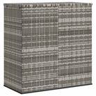 vidaXL Garden Cushion Box PE Rattan 100x49x103.5 cm Grey