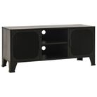 vidaXL TV Stand Gray 41.3"x14.2"x18.5" Metal and MDF