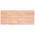 vidaXL Table Top Light Brown 140x60x(2-6)cm Treated Solid Wood Live Edge
